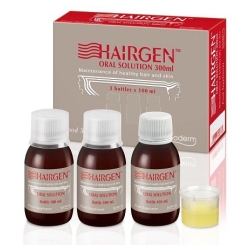 Hairgen  Solution hair and skin supplement 3 vials of 100 ml