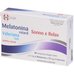 Melatonin Retard Valeriana Fast 30 tablets - Supplement for sleep and relaxation