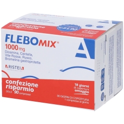 Flebomix 1000 mg - Supplement for microcirculation and fluid drainage 90 tablets