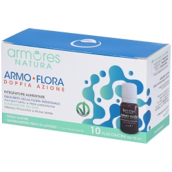 Armo Flora Double Action 10 vials of 10 ml - Supplement for intestinal flora