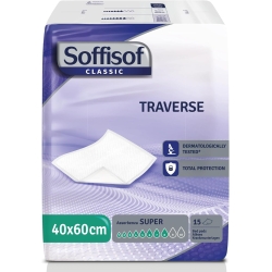Classic Super - 15 Disposable Incontinence Bed Pads, 40 x 60 cm