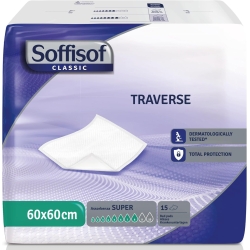 Classic Super - 15 Disposable Incontinence Bed Pads, 60 x 60 cm