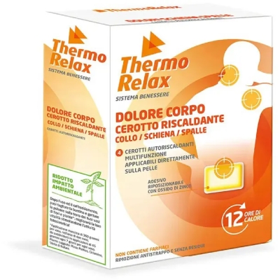 Thermorelax body pain - 4 patches for neck back and shoulders