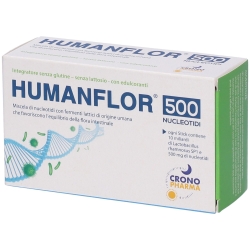 Humanflor 500 Nucleotides 8 Stick Pack - Intestinal Flora Supplement
