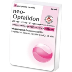 Neo Optalidon - analgesic 8 coated tablets (damaged packaging)