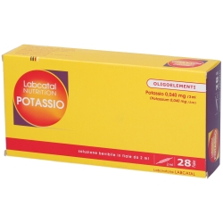 Potassium 28 2 ml vials - Supplement to replenish water and salt losses