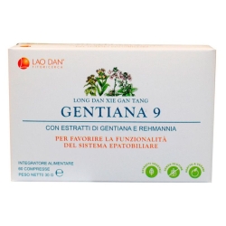 Gentiana 9 - Supplement for liver function and hepatobiliary system 60 capsules