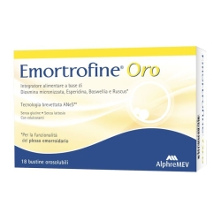 Emortrofine Oro - supplement to treat Hemorrhoids 18 sachets