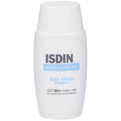 Isdin Facial Sunscreen Cream 50+ SPF Solar Allergy Protect Fluid Fotolultra 100 Very High Protection 50 ml