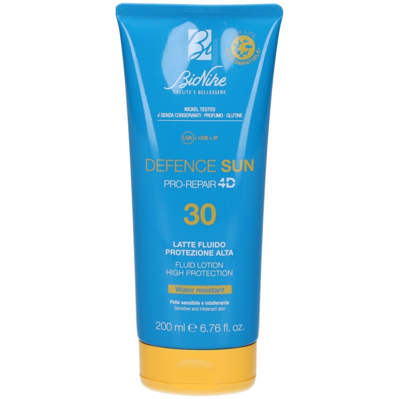Bionike sun cream 30 spf defence sun pro repair 4d fluid milk high ...