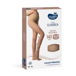 Sauber Classic Line Maternity Tights Micro-Mesh 140 Den (18-22 mmHg) - Size 2 Neutral Beige