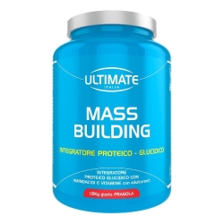 Ultimate Italia Mass Building Strawberry Powder 1800g - Supplement for muscle mass and energy metabolism