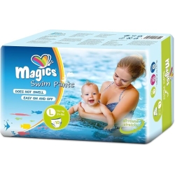 Swim Pants - 10 Swimsuit Diapers Size L (14+kg)