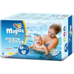 Swim Pants - 12 Swim Diapers Size S (6-11kg)