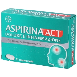 Aspirinaact Pain and Inflammation 1000 mg - Painkiller and Anti-inflammatory 12 coated tablets