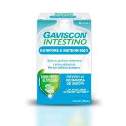 Gaviscon Intestine Bloating and Meteorism - Treatment of Intestinal Disorders 30 Capsules