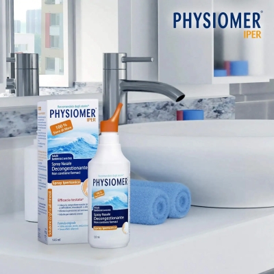 Physiomer Hyper Nasal - Hypertonic Decongestant Spray 135 ml (damaged packaging)