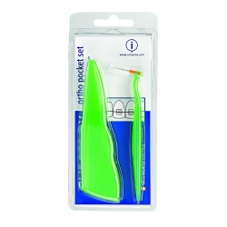 Curaprox Ortho Pocket Set - Oral Hygiene Kit for Orthodontic Braces
