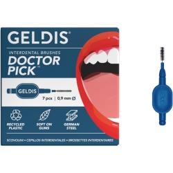 Doctor Pick - 7 Interdental Brushes for Teeth Cleaning, Blue Color, 0.9mm