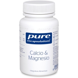 Pure Encapsulations Calcium & Magnesium 30 Capsules - Supplement for Tiredness and Fatigue