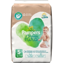 Pampers Pure Protection - 19 Diapers Size 5 (11-25Kg)
