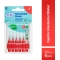 interdental brush red 0,5 mm pack of 6 pcs (Damaged Package)