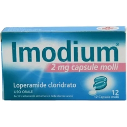 Imodium 2mg Loperamide Hydrochloride 12 Soft Capsules (Damaged Package)