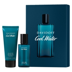 DAVIDOFF Cool Water Men's Gift Set - Eau de Toilette 40 ml Vapo + Shower Gel 75 ml