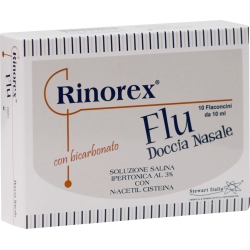 rinorex flu nasal shower 10 vials of 10 ml
