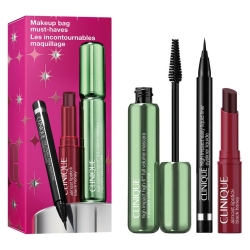 CLINIQUE High Impact High-Fi Mascara + High Impact Easy Liquid Black Eyeliner + Almost Lipstick Black Honey