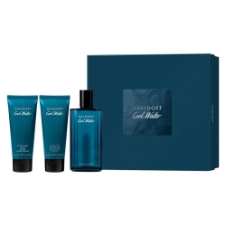 DAVIDOFF Cool Water Gift Set - Eau de Toilette 125 ml + Shower Gel 75 ml + Aftershave 75 ml