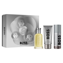 Boss Bottled Gift Set - 100ml Eau De Toilette + 100ml Shower Gel + 150ml Deodorant Spray