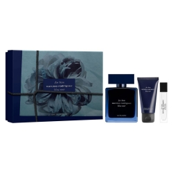 Bleu Noir For Him Gift Set - Eau de Parfum 100 ml + Shower Gel 50 ml + Eau de Parfum Travel Spray 10 ml