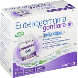 Enterogermina Gonfiore - Intestinal health supplement 20 sachets  (Damaged Packaging)