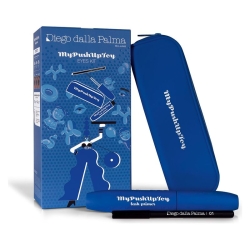 Diego Dalla Palma Mypushuptoy Lash Primer Kit - Blue Mascara Primer + Black Eye Pencil N. 01 + Blue Silicone Pouch