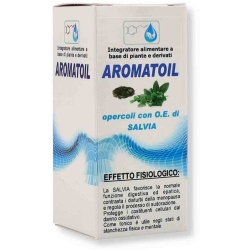 Aromatoil Sage 50 Capsules - Supplement for Digestion, Liver, and Menopause