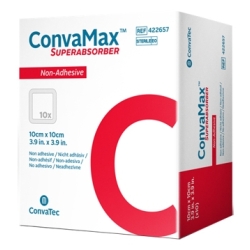 ConvaMax Superabsorber Non-Adhesive - 10 Sterile Non-Adhesive Dressings 10 x 10 cm