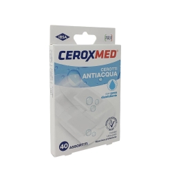 Ceroxmed - 40 Waterproof Plasters with Disinfectant Gauze