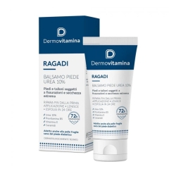 Dermovitamina Ragadi - Foot Balm with 10% Urea, Moisturizing and Repairing for Cracks and Fissures 75 ml