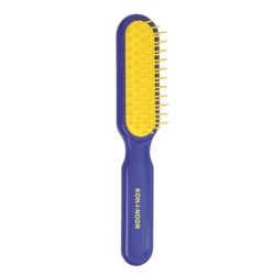 Rectangular small hair brush blue