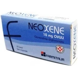 Neoxene 10 vaginal suppositories of 10 mg(Damaged Package)