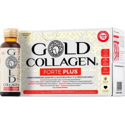 Gold Collagen Forte Plus - Skin & Nail Supplement 10 Vials (Damaged Package)