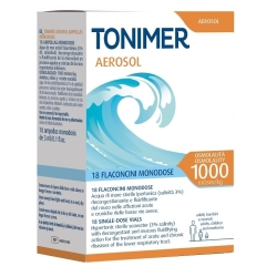 Tonimer Aerosol 1000 Hypertonic 3% - Nasal Decongestion and Mucus Fluidization 18 Single-Dose Vials