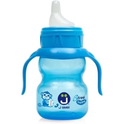 B Free Sippi - First Cup with Silicone Spout 6m+ Blue Color 240 ml