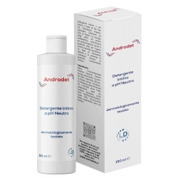 Androdet - Intimate Cleanser with Neutral pH, Antibacterial and Soothing, 150 ml