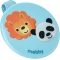 Blue Pacifier Clip with Animal Design