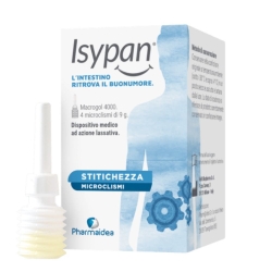 Isypan Constipation Microenemas - Medical Device with Laxative Action 4 Microenemas of 9 gr