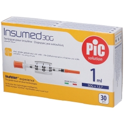 Pic Insumed 30G x 12.7g - 30 Insulin Syringes
