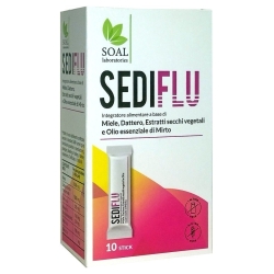 Sediflu 10 Stickpack - Supplement for the respiratory tract and throat
