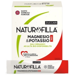 Zuccari Naturofilla Magnesium & Potassium Red Elderberry Flavor Karkade 28 Stickpack
